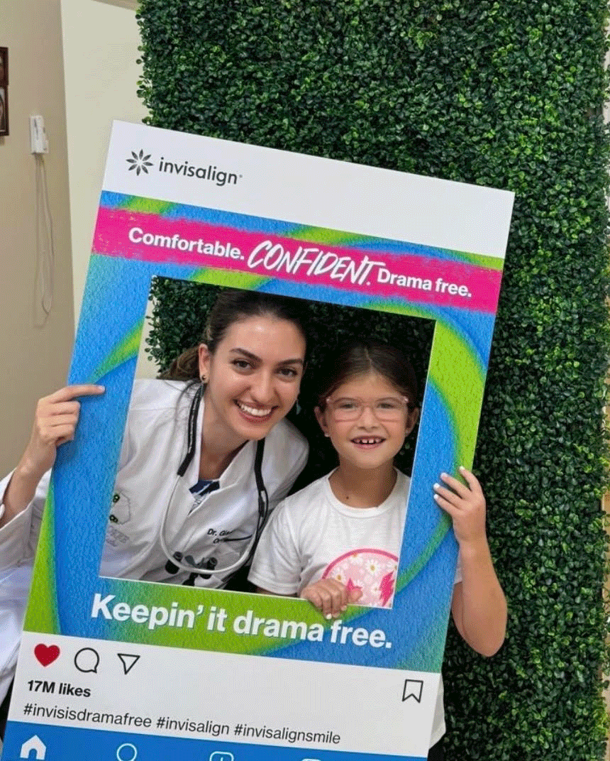 Dr Giselle smiles with a Young Patient